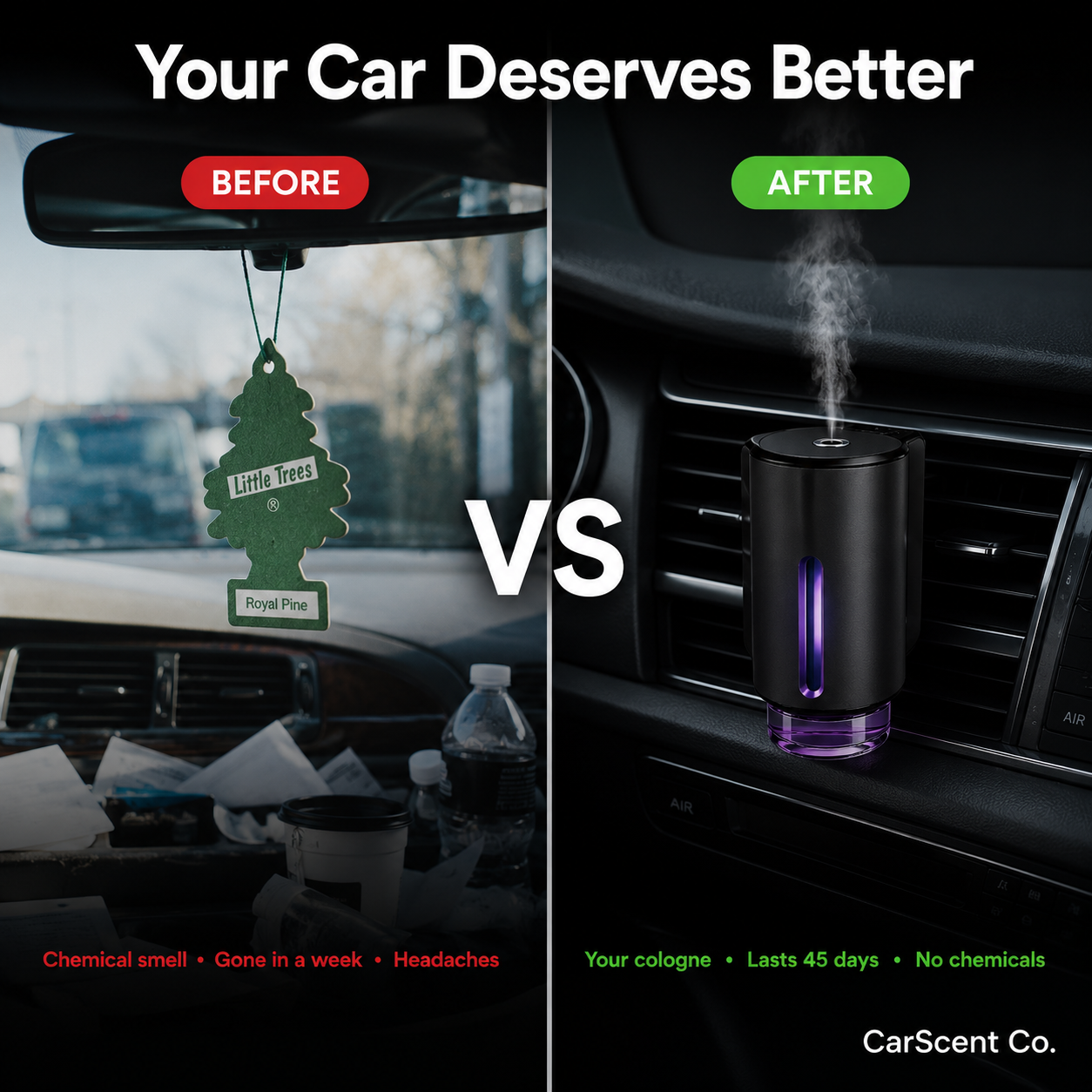 Smart Car Aroma Diffuser – Long-Lasting Fresh Scent for Your Car