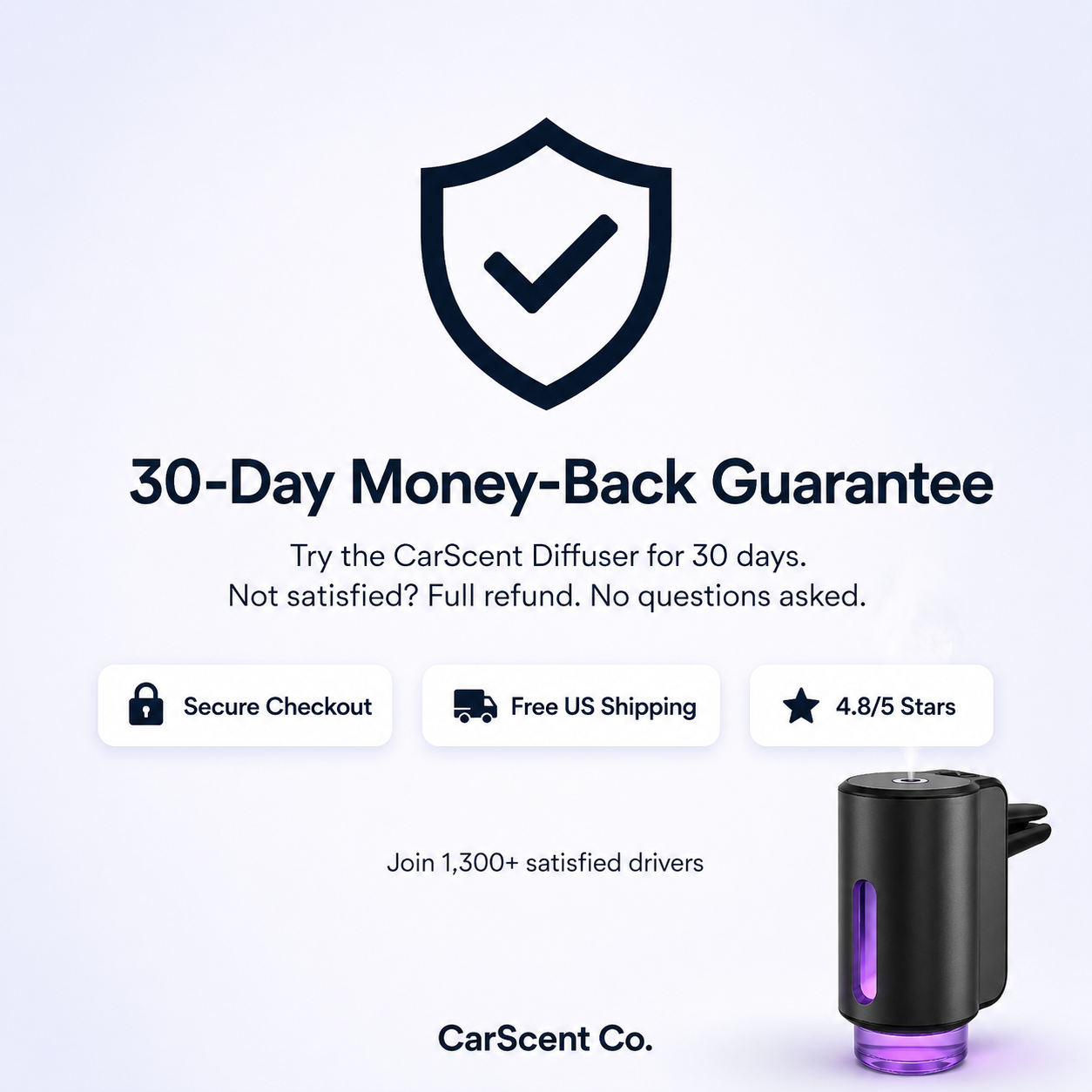 Smart Car Aroma Diffuser – Long-Lasting Fresh Scent for Your Car